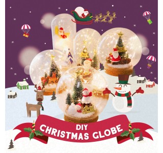 DIY Christmas Lighted Globe