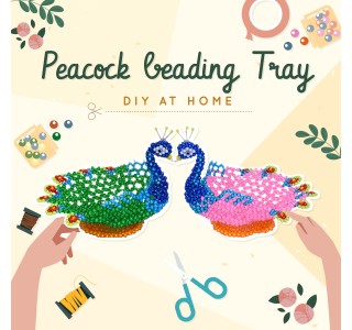 DIY Peacock Beading Tray