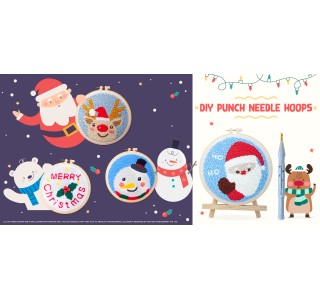 DIY Punch Needle Hoops DIY Punch Needle Hoops
