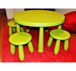 Children Table and Stools Set Children Table and Stools Set